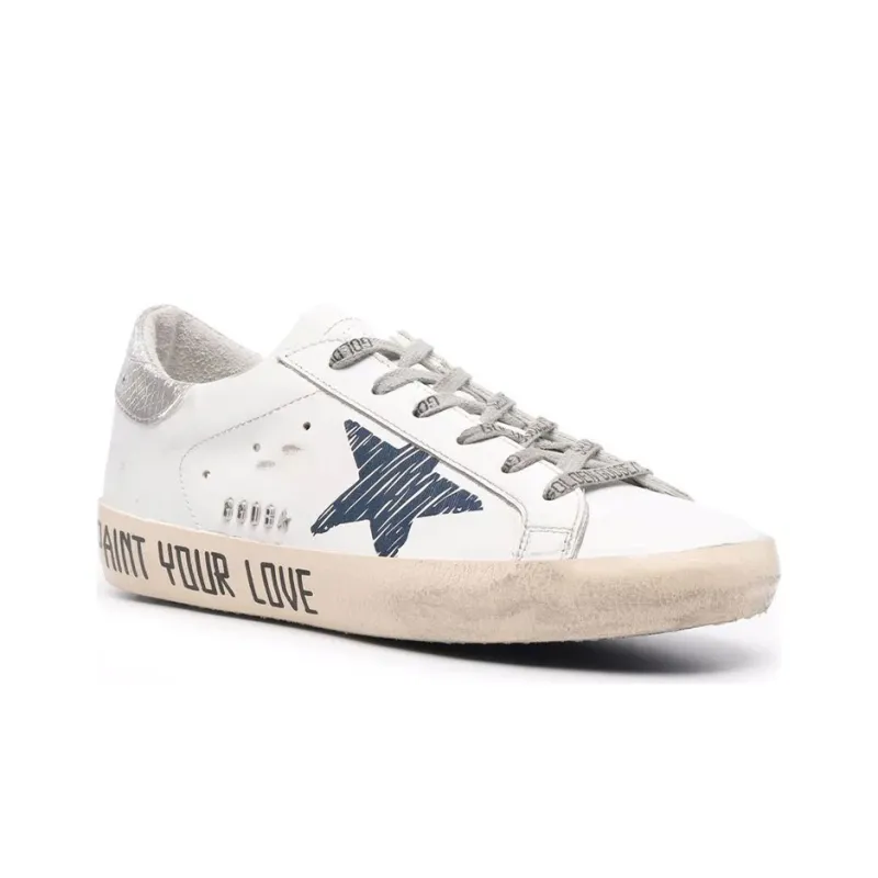 Golden Goose Super Star Stylish Skateboarding Shoes Women's White-1