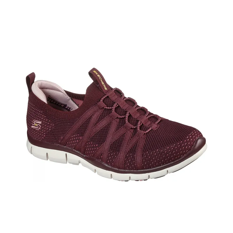 Skechers Gratis Collection Running Shoes Women's Low Top Burgundy-2