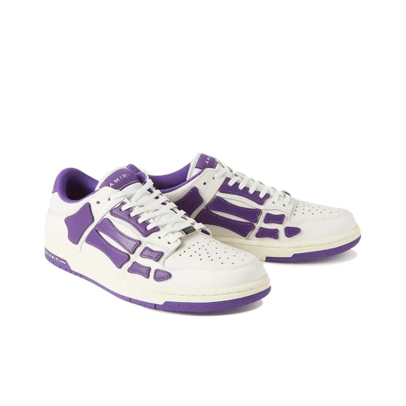 AMIRI Skel Top Low 'White Purple'-2