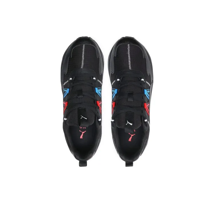 PUMA Escalate Cushioning Wear-Resistant Mid-Top Running Shoes Men's Black Blue Red-3