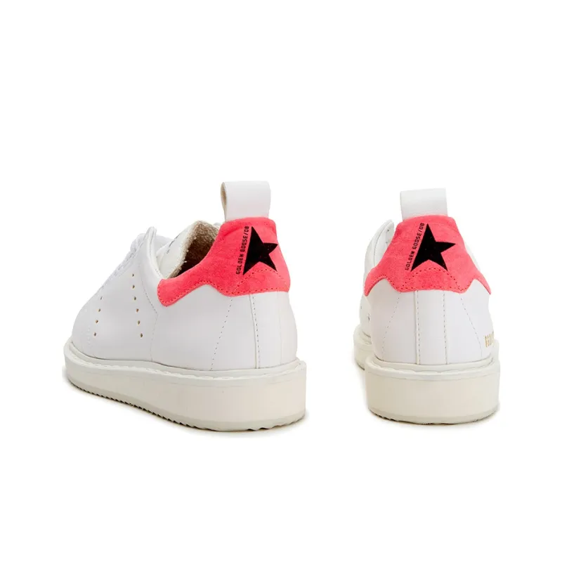 Golden Goose GGDB Starter Skateboard Shoes Women's Low Top White, Pink-4