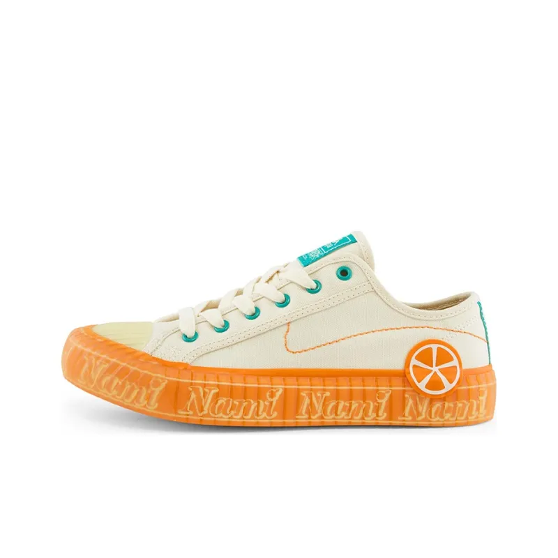 Kappa Canvas Shoes Unisex Low Top Beige, Yellow, Orange-0
