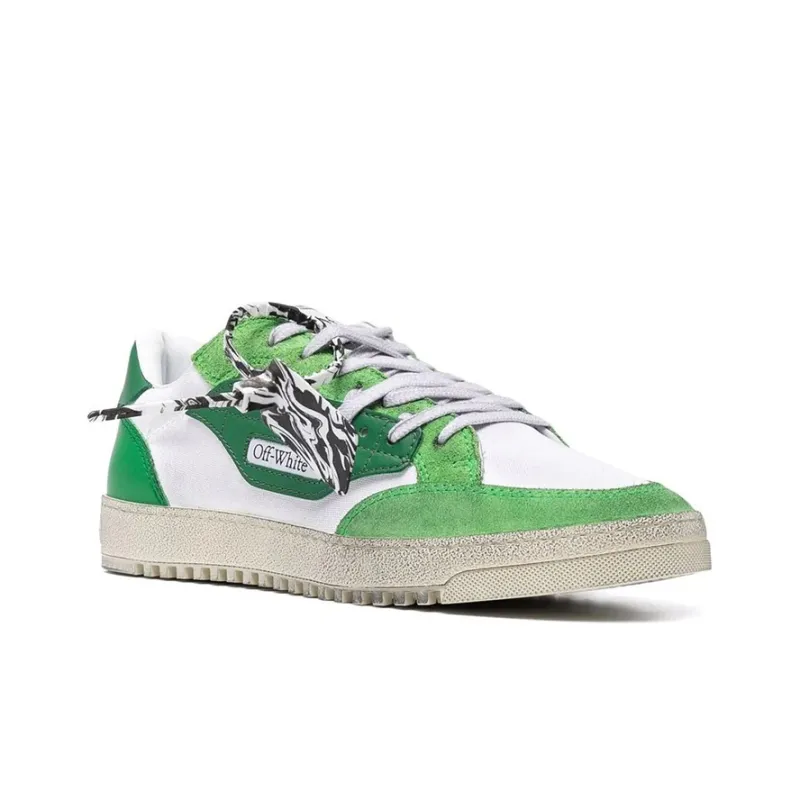OFF WHITE Vulcanized 5.0 Low Top White Green-2