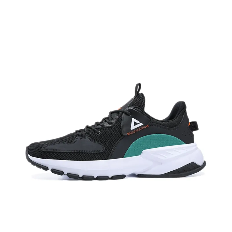 PEAK Sports Lifestyle Collection Anti Slip Wear Resistant Low Top Casual Shoes Men's Black Blue-0