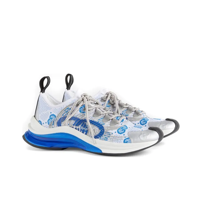 GUCCI Women's Run Sneaker 'White Blue' Women's-1