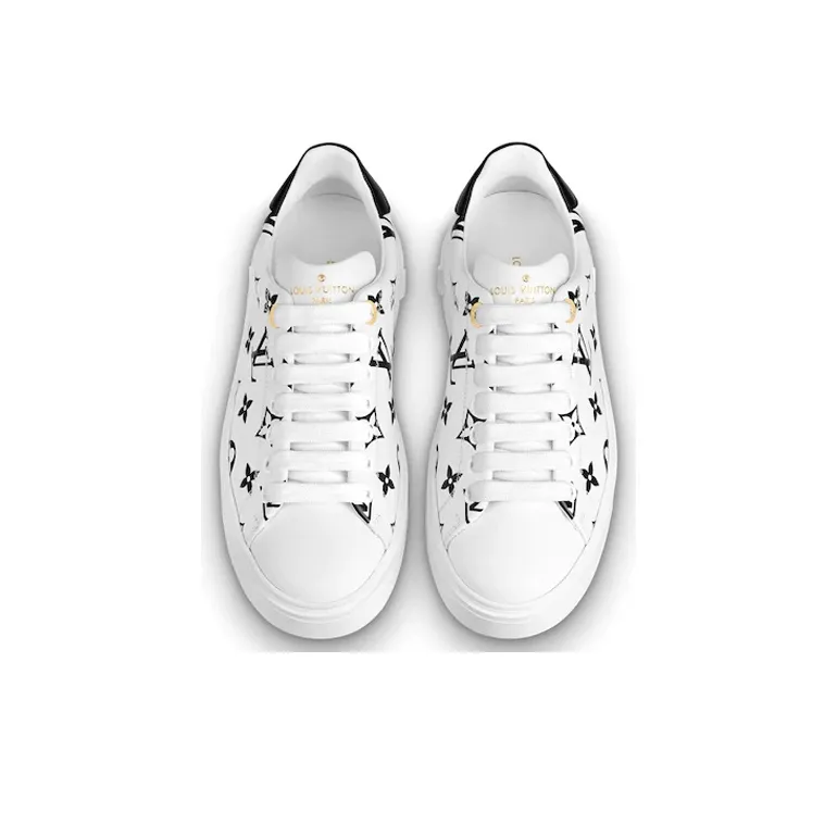 LOUIS VUITTON Lv Time Out Sneakers Black/White Women's-4