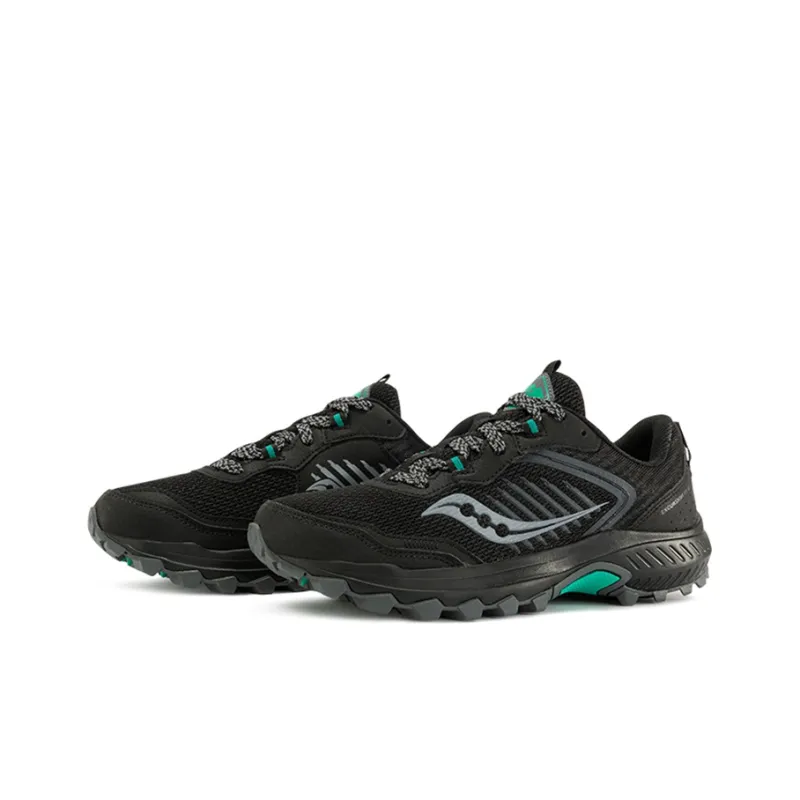 Saucony Excursion Running Shoes Women's Low-Top Black/Blue-2