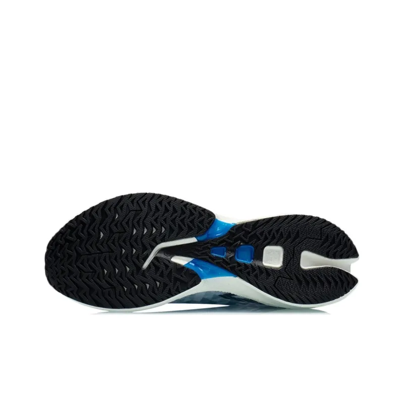 LINING Feidian Discovery Running Shoes Men Low Top Standard White/Blue-4