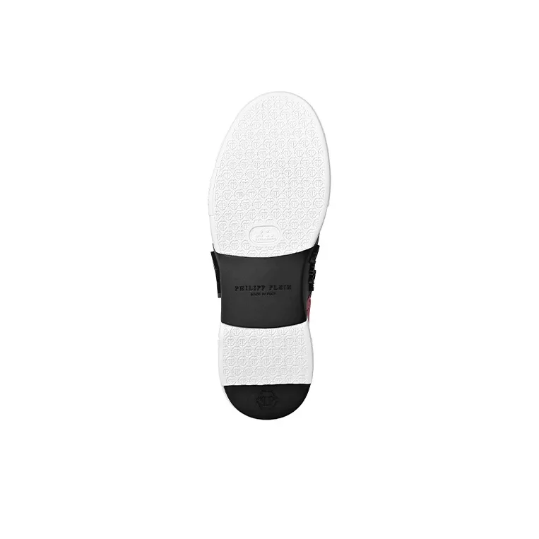 PHILIPP PLEIN High Top Skateboard Shoes Men's Red-3