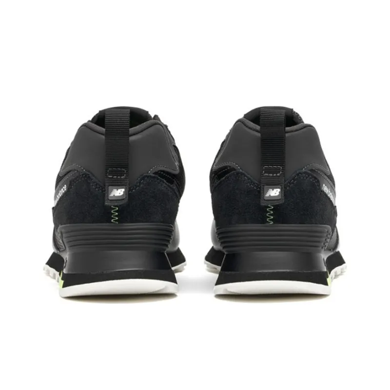New Balance 574 Black Bleached Lime Glow-4