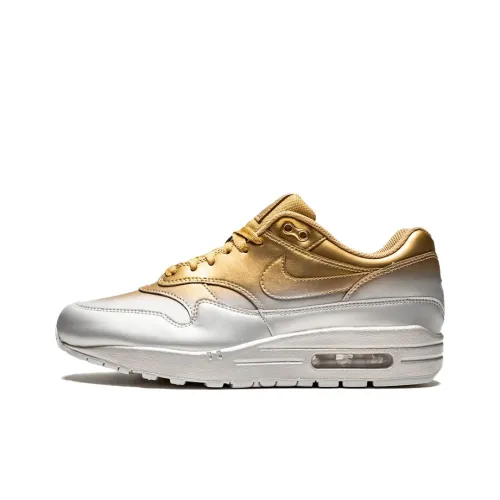 Nike Air Max 1 LX Metallic Gold Metallic Platinum Women's