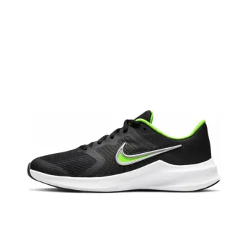 Nike Downshifter 11 Low-Top Black/Green GS