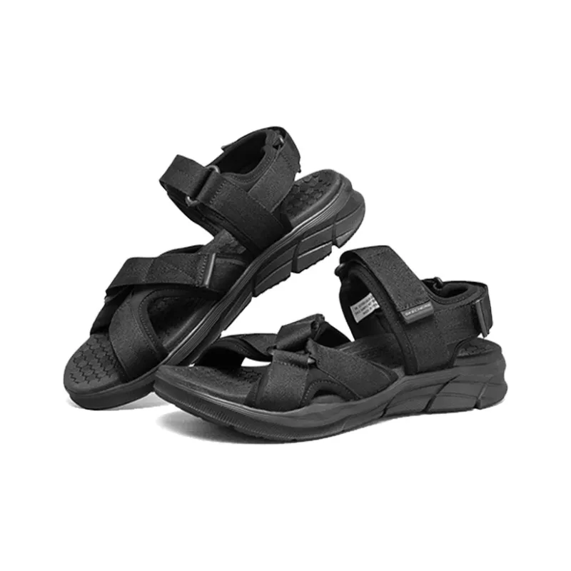 Skechers Casual Black Sandals-2
