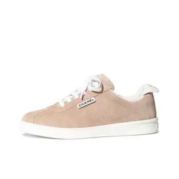 CHANEL Suede Street Low Top Stylish Skateboarding Shoes Women's Dark Pink