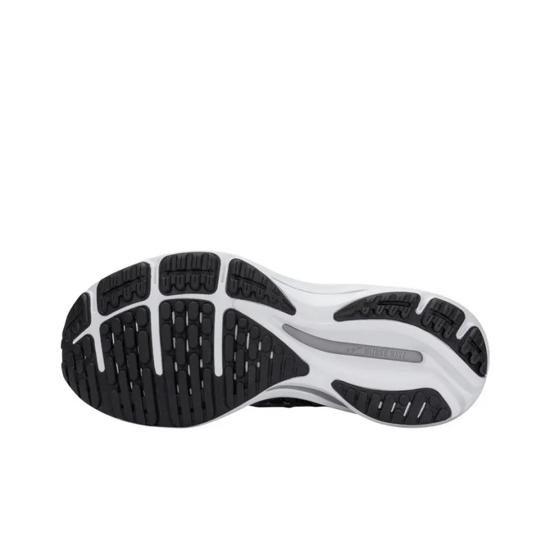 Mizuno Women's Wave Rider 25 Waveknit 'Black Grey' Women's-3