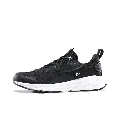 PEAK Wear Resistant Low Top Running Shoes Men's Black Comfortable Outdoor Sports