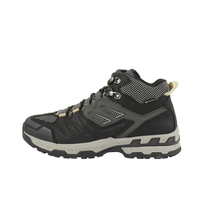 KOLON SPORT 24Nature Hiking / Trekking Shoes Men Mid-Top Graphite Black/Khaki-0