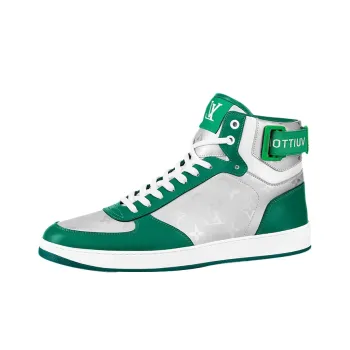 LOUIS VUITTON Rivoli Ankle Sneakers 'Silver Green'