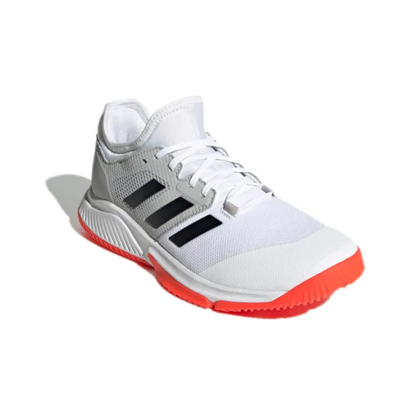 Adidas Court Team Bounce Anti-Slip And Wear-Resistant Breathable Low-Top Running Shoes Men's White Black-2