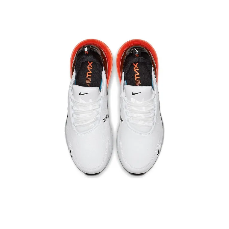Nike Air Max 270 Leather White Black Hyper Crimson-3