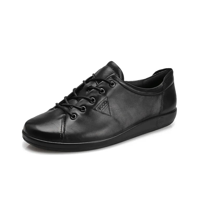 Ecco Soft Cool Skateboard Shoes Women's Low Top Black-1
