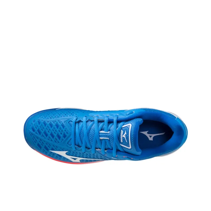 Mizuno Wave Exceed Tour 4 Anti-Slip Wear-Resistant Breathable Coverage Low-Top Running Shoes Unisex Blue White-2