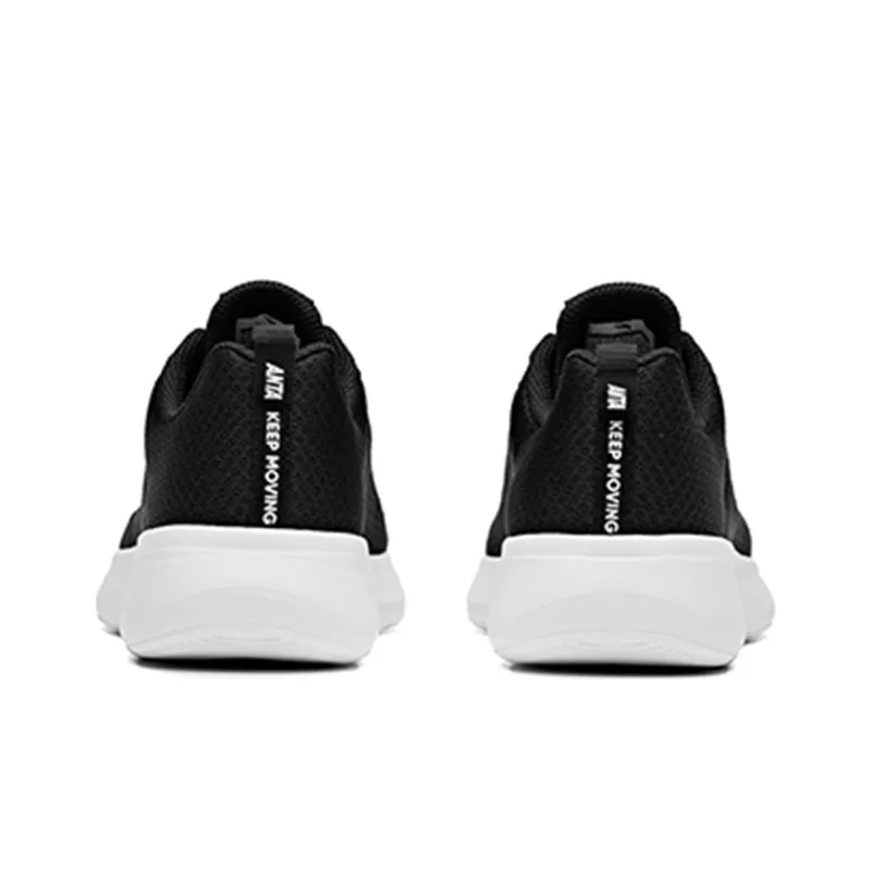 Anta Running Collection Cushioning Anti-Slip Wear-Resistant Breathability Low-Top Running Shoes Women's Black White-4