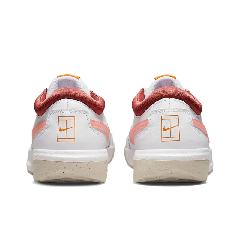 Nike Zoom Court Lite 3 Low Top Tennis Shoes White/Pink Women's-4