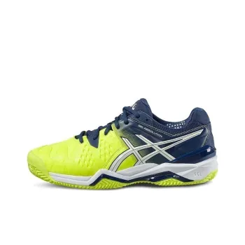 Asics Gel-Resolution 6 Tennis Shoes Women's Low-Top Yellow/Blue