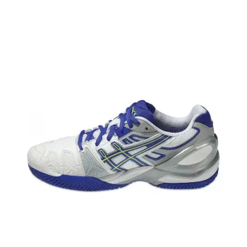 Asics Gel-Resolution 5 Wear-Resistant Slip-Resistant Low-Top Running Shoes Women's White Gray