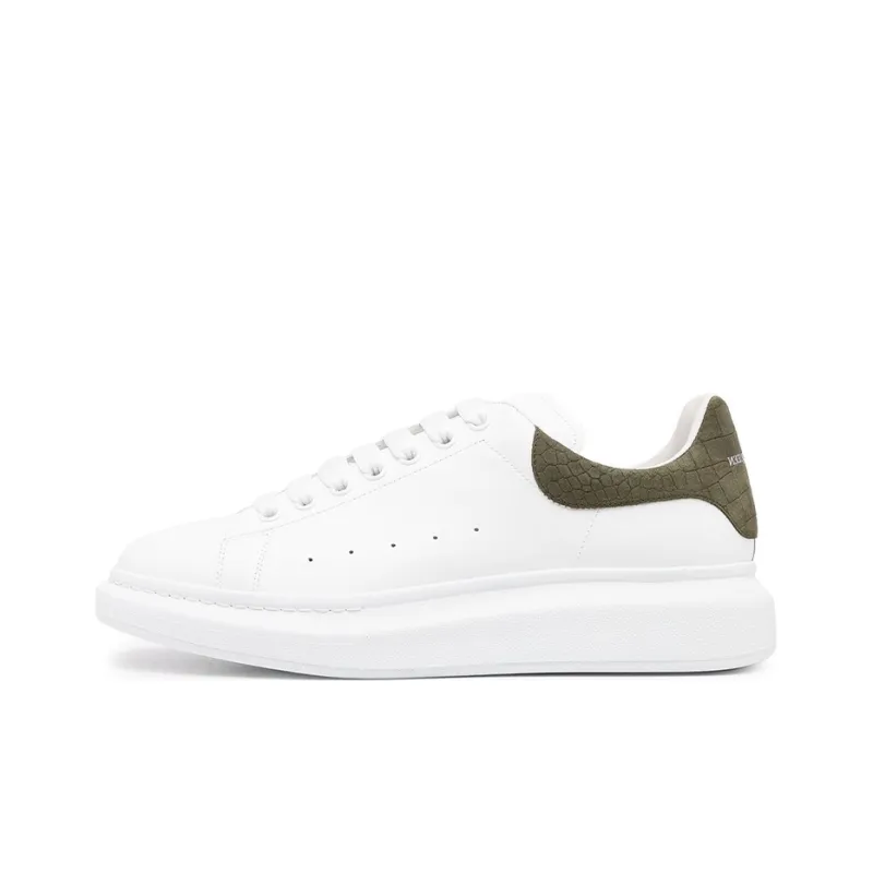 Alexander McQueen Oversized Sneaker Low Top Stylish Skateboarding Shoes Men's White-0