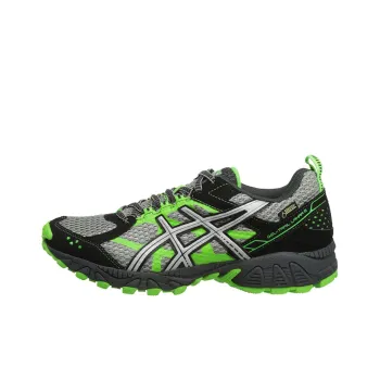 Asics Anti-Slip Wear-Resistant Low-Top Sports Running Shoes Men's Gray Green