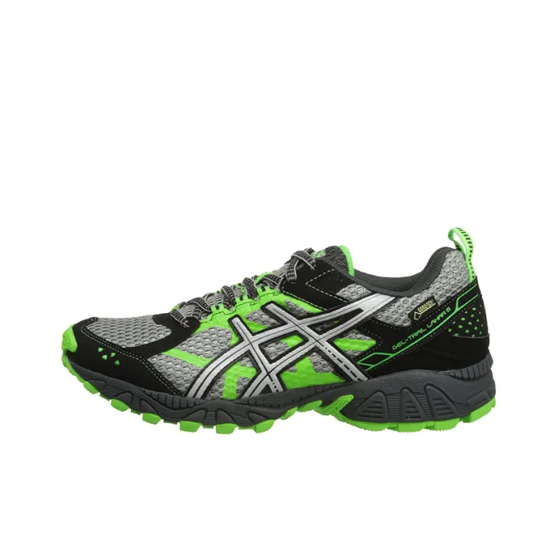 Asics Anti-Slip Wear-Resistant Low-Top Sports Running Shoes Men's Gray Green-0