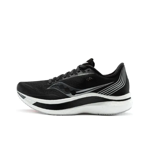 Saucony Endorphin Pro Pro Anti Slip Wear Resistant Low Top Running Shoes Women's Black