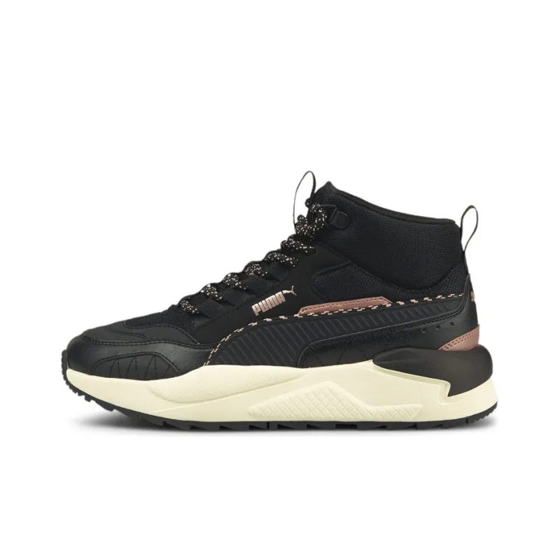 PUMA Unisex X Ray 2 Square Wtr Mid Top Sports Shoes Black/Gold-0
