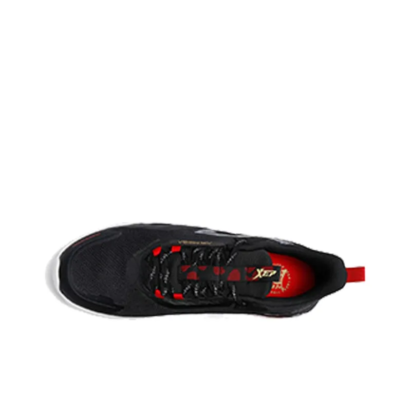 XTEP Cushioned Anti Slip And Wear Resistant Lightweight Low Top Running Shoes Men's Black Gray-2