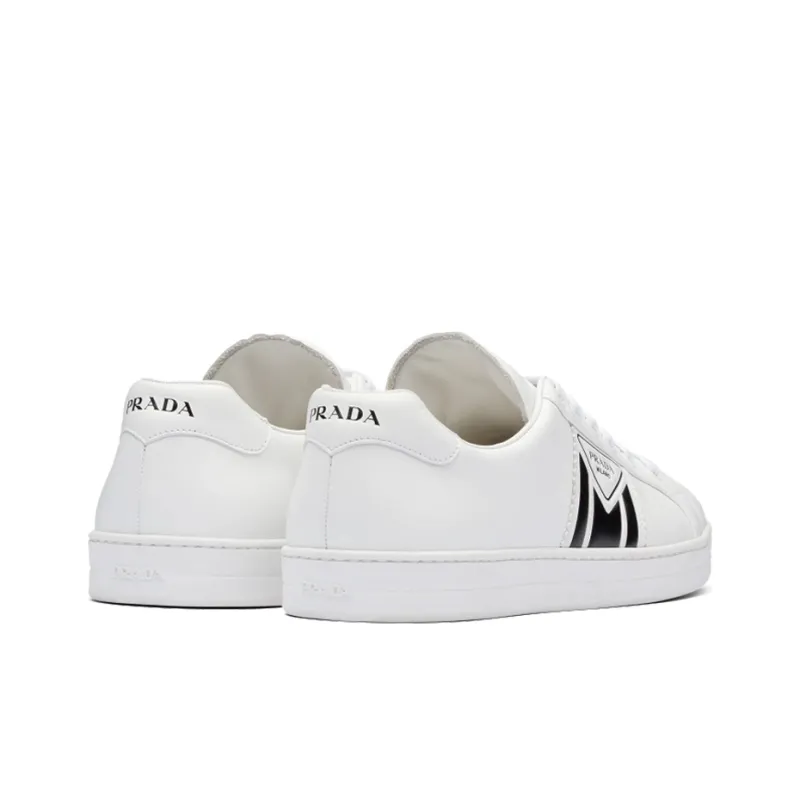 PRADA New Avenue Leather Low 'White Black'-2