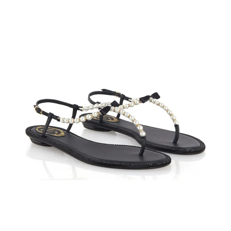 RENE CAOVILLA Eliza Sandal Women's Black-2