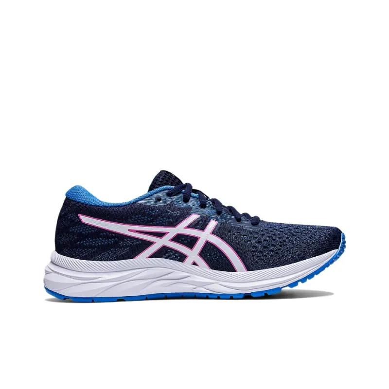 Asics Gel-Excite Anti-Slip Wear-Resistant Low-Top Running Shoes Women's Deep Blue Pink-1