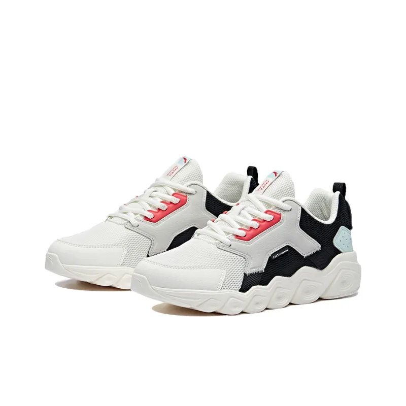 Anta Running Collection Low-Top Running Shoes Women's White Black Gray-1