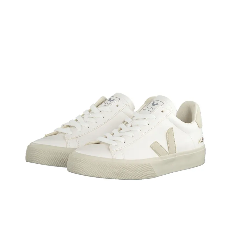 VEJA Campo Stylish Skateboarding Shoes Unisex White-3