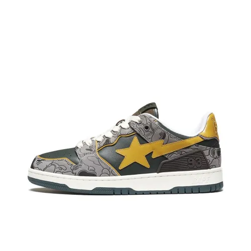 BAPE A BATHING APE Bape SK8 Sta Grey Mustard Yellow