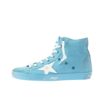 Golden Goose Francy Skateboard Shoes Women's High Top Lake Blue