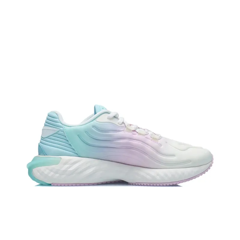 LiNing Anti Slip Wear Resistant Low Top Running Shoes Women's Light Blue-1