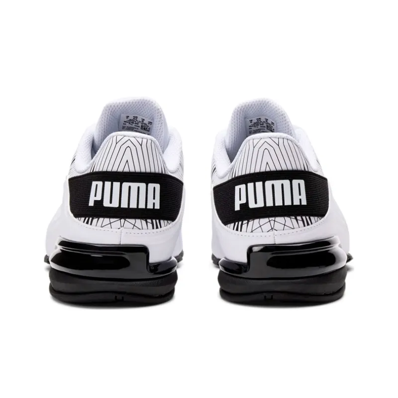 PUMA Viz Runner Graphic Running Shoes Men Low-Top White/Black-2