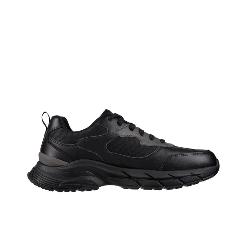 Skechers ARCH FIT SR Cushioning Anti-Slip And Wear-Resistant Low-Top Casual Shoes Men's Black-1