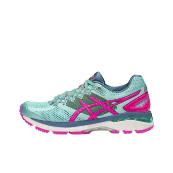 Asics GT-2000 4 Wear-Resistant Low-Top Running Shoes Women's Blue Pink