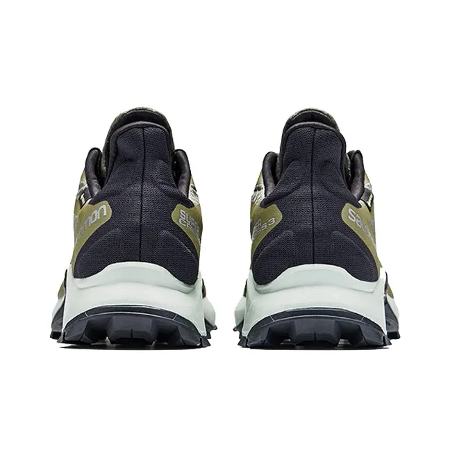 SALOMON Supercross 3 Running Shoes Men Low Top Dark Olive Green-3