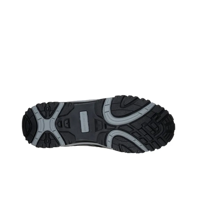 Skechers Relaxed Fit Relment-Traven Cushioning Wear-Resistant High-Top Hiking Trekking Shoes Men's Black-4