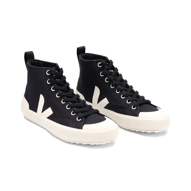 VEJA Nova High-Top Skateboard Shoes Unisex Black-3